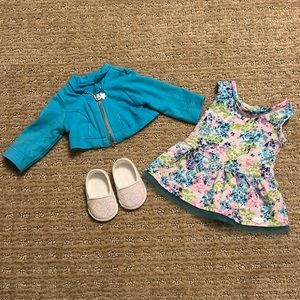 American Girl Truly Me Floral Dress outfit